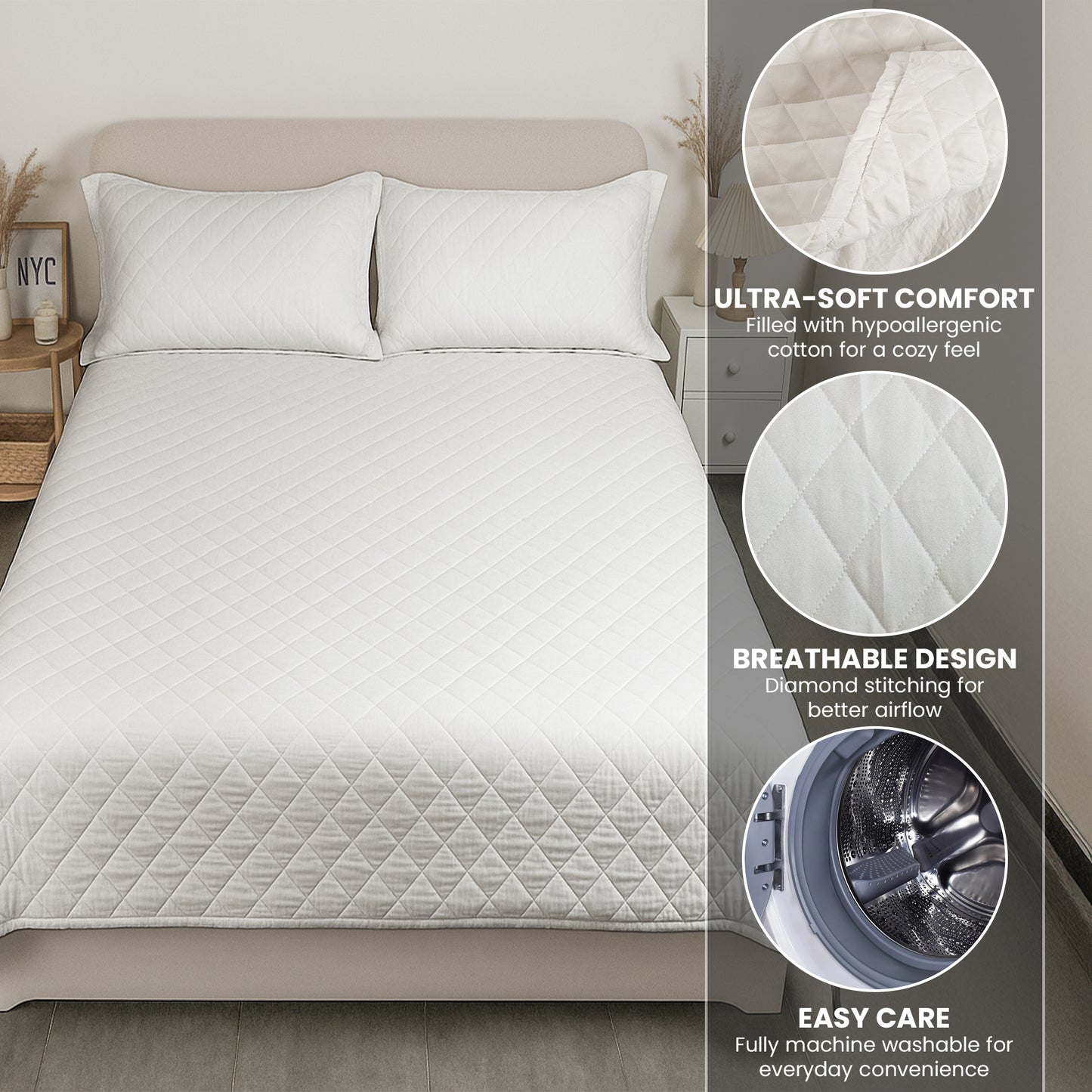 Kid Birth Flower God Says I Am - Custom Quilt Set