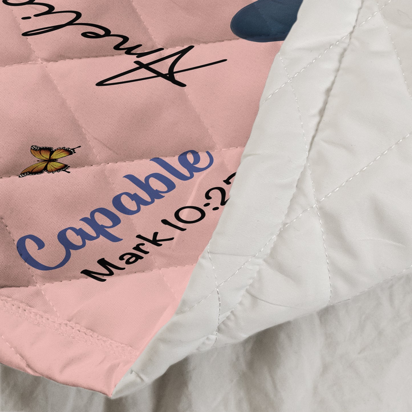 Kid Birth Flower God Says I Am - Custom Quilt Set