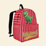 Kid Cartoon Dinosaurus Vehicles - Personalized Backpack