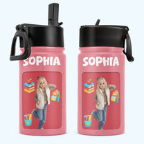 Kid Cartoon Style - Personalized Water Bottle