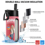 Kid Cartoon Style - Personalized Water Bottle