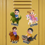 Kid Cute Cartoon Decor For Locker, Fridge, Magnetic Board, Or Bedroom Organizer - Personalized Magnet