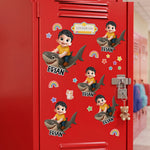 Kid Cute Cartoon Decor For Locker, Fridge, Magnetic Board, Or Bedroom Organizer - Personalized Magnet