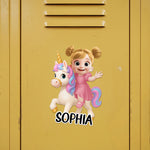 Kid Cute Cartoon Decor For Locker, Fridge, Magnetic Board, Or Bedroom Organizer - Personalized Magnet