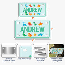Kid Girl Boy Name Sign - Personalized Mini License Plate