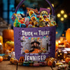 Kid Halloween Trick Or Treat Bag - Personalized Photo Halloween Spooky Basket