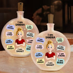 Kid I Am Kind Affirmation - Personalized Round Flat Bottle Light
