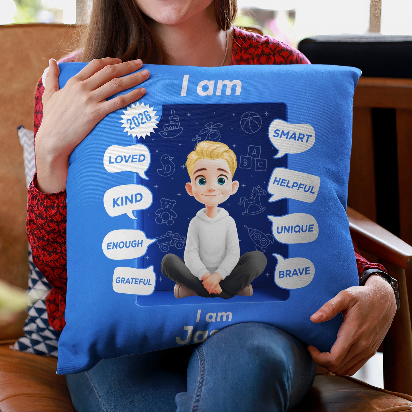 Kid I Am Kind Toy Box - Personalized Pillow (Insert Included)