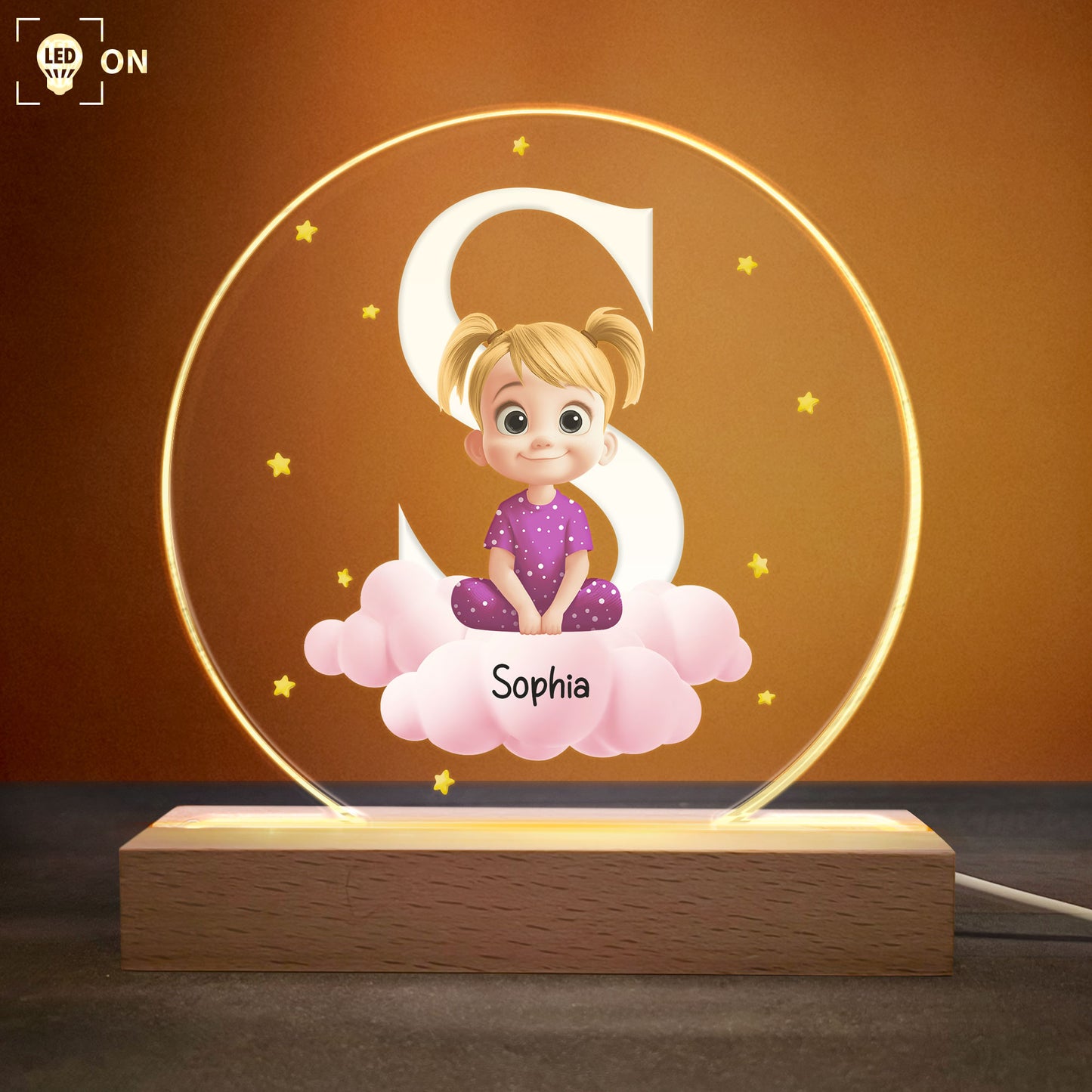 Kid Initial Name - Personalized LED Light