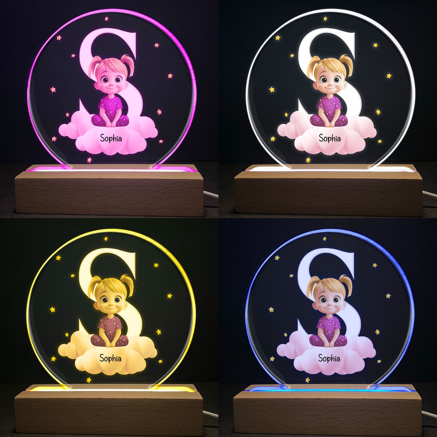 Kid Initial Name - Personalized LED Light