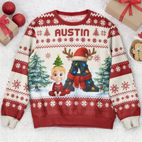 Kid Name Alphabet - Personalized Ugly Sweater