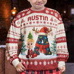 Kid Name Alphabet - Personalized Ugly Sweater