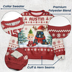 Kid Name Alphabet - Personalized Ugly Sweater