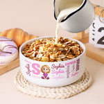 Kid Name Pattern - Personalized Ceramic Bowl
