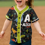 Kid Pattern Custom Name - Personalized Jersey Shirt