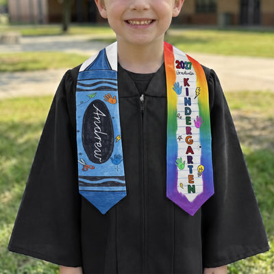 Kid Pencil Graduation Custom Name - Personalized Graduation Stole
