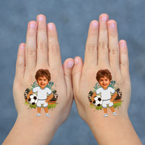 Kid Tattoo Sports Custom Face - Personalized Photo Tattoo