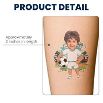 Kid Tattoo Sports Custom Face - Personalized Photo Tattoo