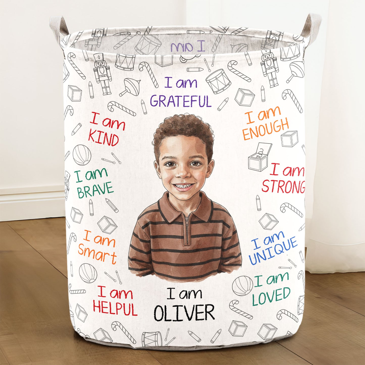 Kid-Affirmations-I-Am-Kind-Smart-Loved-Watercolor-Personalized-Basket-1