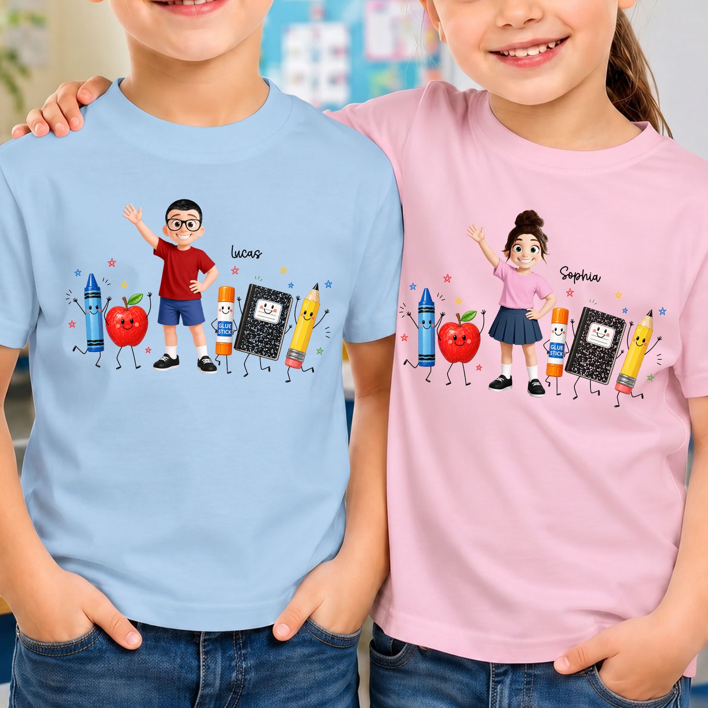Kid-Back-To-School-Happy-School-Supplies--Personalized-Shirt-2