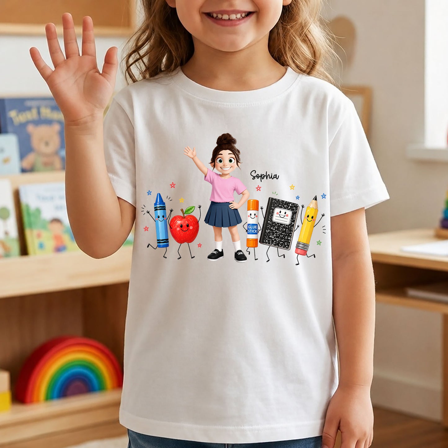 Kid-Back-To-School-Happy-School-Supplies--Personalized-Shirt-3