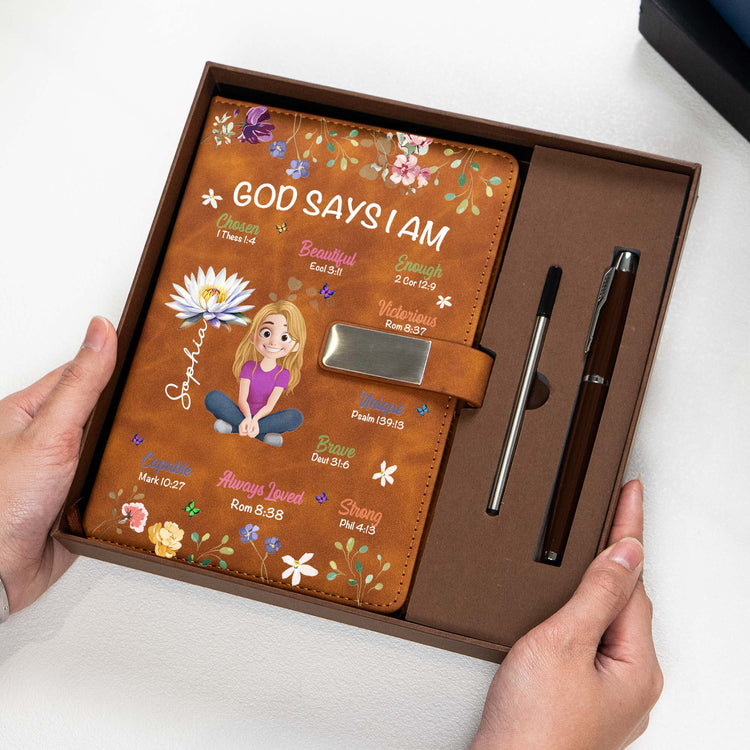 Kid-Birth-Flower-God-Says-I-Am-Personalized-Notebook-Set3