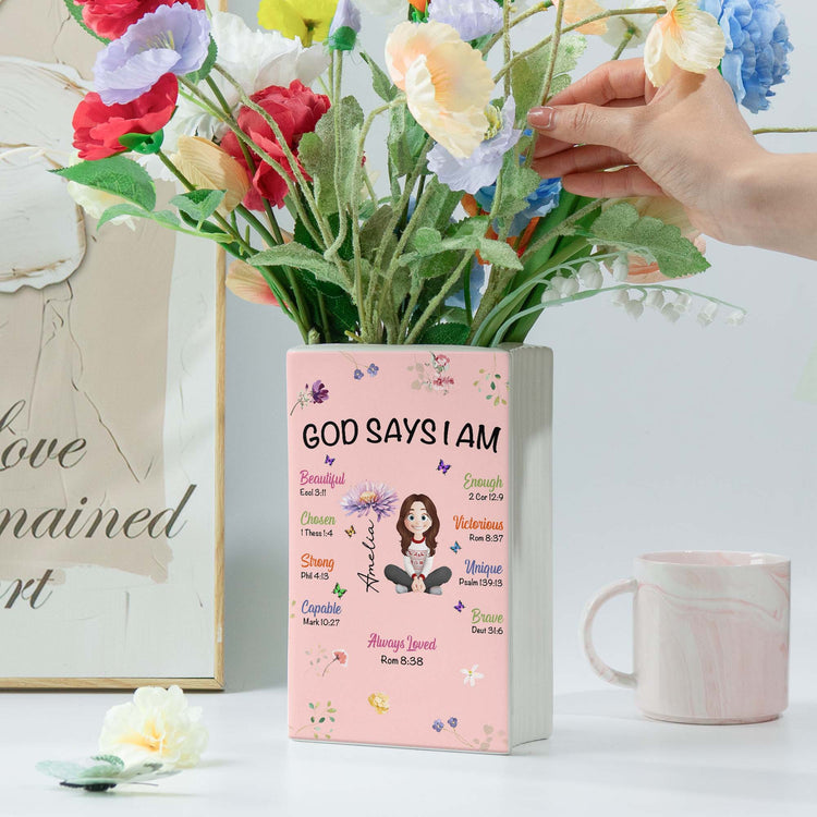 Kid-Birth-Flower-God-Says-I-Am-Personalized-Vase-5