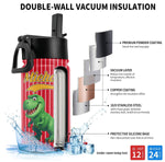 Kid_Cartoon_Dinosaurus_Vehicles_Personalized_Water_Bottle_2