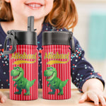 Kid_Cartoon_Dinosaurus_Vehicles_Personalized_Water_Bottle_3
