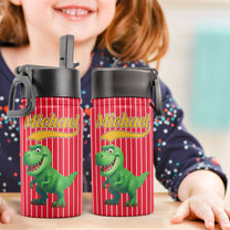 Kid_Cartoon_Dinosaurus_Vehicles_Personalized_Water_Bottle_3