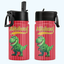 Kid_Cartoon_Dinosaurus_Vehicles_Personalized_Water_Bottle_5