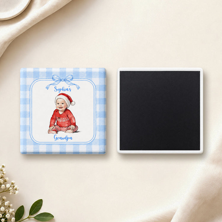 Kid-Custom-Photo-Striped-Art-Personalized-Magnet-3