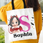 Kid-Halloween-Character-Trick-Or-Treat-Personalized-Tote-Bag-5