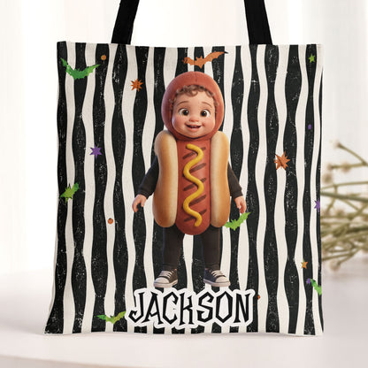 Kid-Halloween-Custom-Cartoon-Character-Trick-Or-Treat-Personalized-Tote-Bag-3