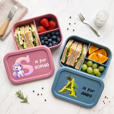 Kid Initial Name - Personalized Lunch Box