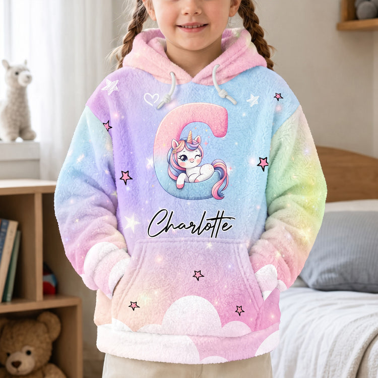 Kid-Initial-Unicorn,-Construction,-Monster-Truck,-Dinosaur-Theme-Personalized-Hoodie-(1.1)