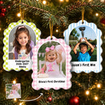 Kid-Milestone-Custom-Photo-With-Pattern-Border-Personalized-Ornament-1