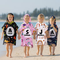 Kid-Pattern-Custom-Name-Personalized-Beach-Towel-1
