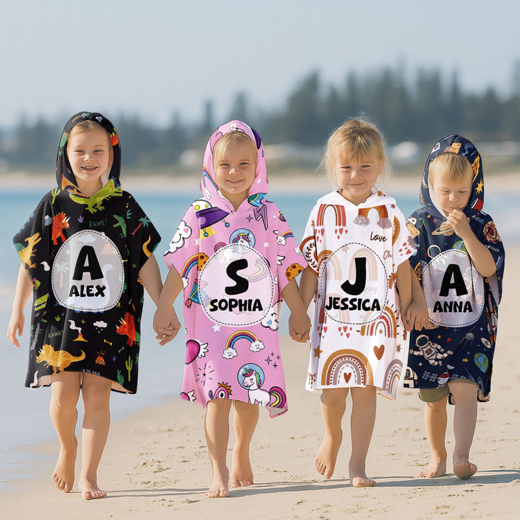 Kid-Pattern-Custom-Name-Personalized-Beach-Towel-1