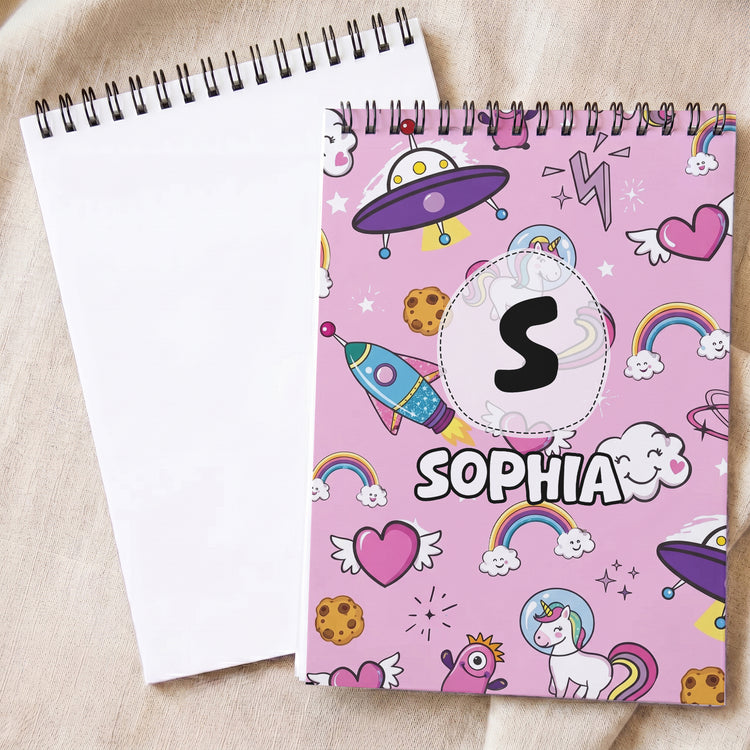 Kid-Pattern-With-Custom-Name-Personalized-Sketch-Book-1