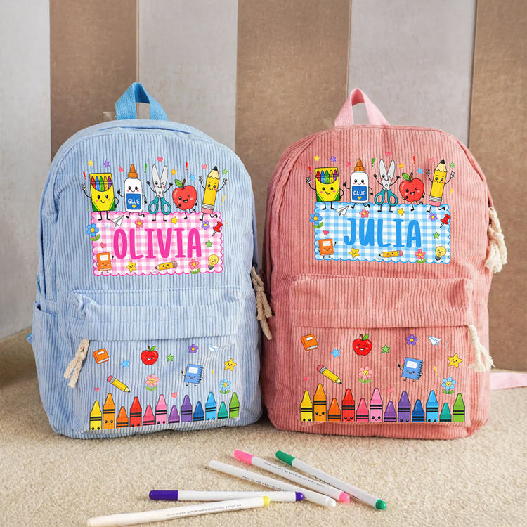 Kid-Pencil-Apple-Notebook-Crayon-Design--Personalized-Backpack-1