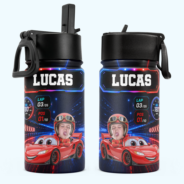 Kid-Racing-Custom-Photo-Personalized-Water-Bottle1