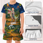 Kid-Riding-Dinosaur-Custom-Photo-Personalized-Kids-Clothing-Set-5