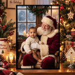 Kid-Santa-Lap-Portrait-Christmas-Decoration-Personalized-Poster-2