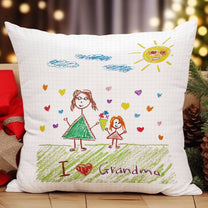 Kid's Artwork - Personalized Photo Pillow (Insert Included)