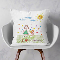 Kid's Artwork - Personalized Photo Pillow (Insert Included)