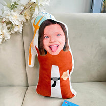 Kids In Fantasy World For Sons, Daughters, Grandkids - Personalized Photo Custom Shaped Pillow