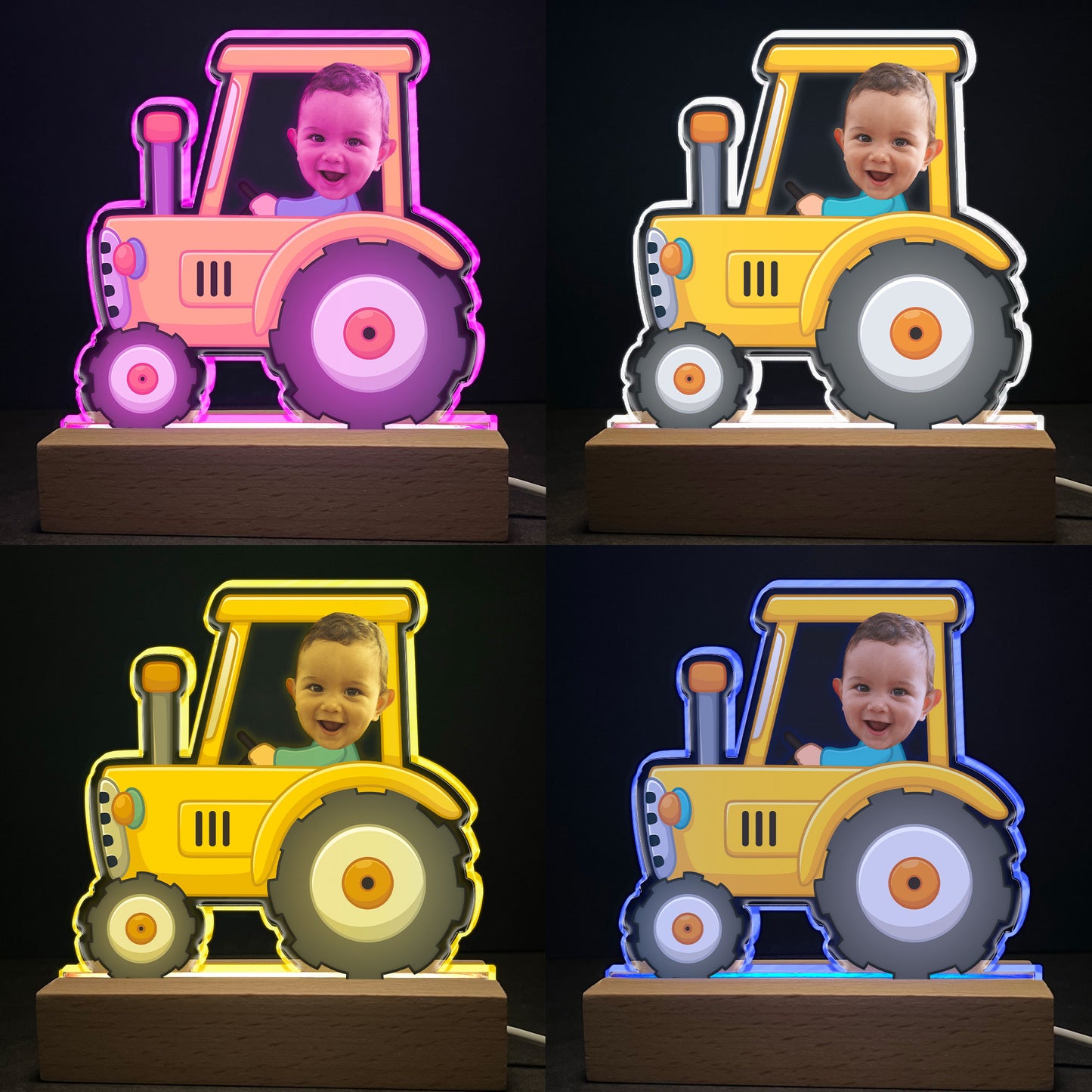 Kids Riding Vehicle - Personalized Photo LED Light