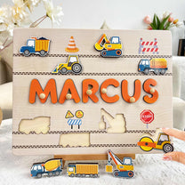 Kids Riding Vehicle - Personalized Name Puzzle