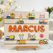 Kids Riding Vehicle - Personalized Name Puzzle